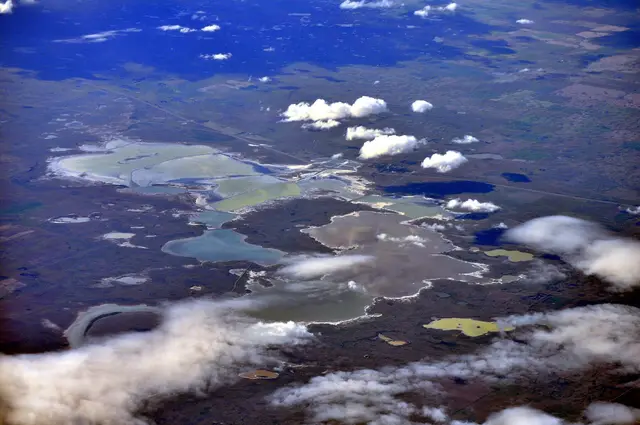 Aerial view of Chaplin Lake