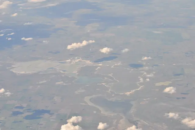 Aerial view of Chaplin Lake